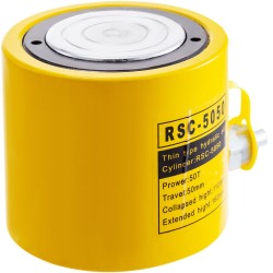 Hydraulinen sylinteritunkki metallinen 50 t nostokyky 50 mm iskunpituus yksitoiminen