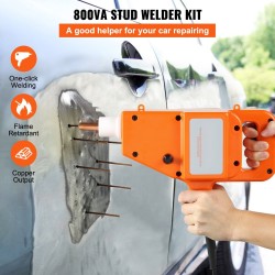 Nastapistehitsauspaketti 800 VA ABS-muovikuori kuparielektrodeilla 2.0 ja 2.5 mm nastoilla