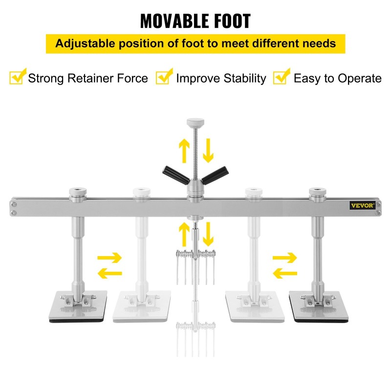 Lommonvetovipu alumiiniseos 85 cm 6 koukkua auton korin oikaisuun