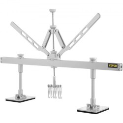 Lommonoitinvipu alumiiniseosta 110 cm kaksivartinen autokorin oikaisuun säädettävillä tukijaloilla