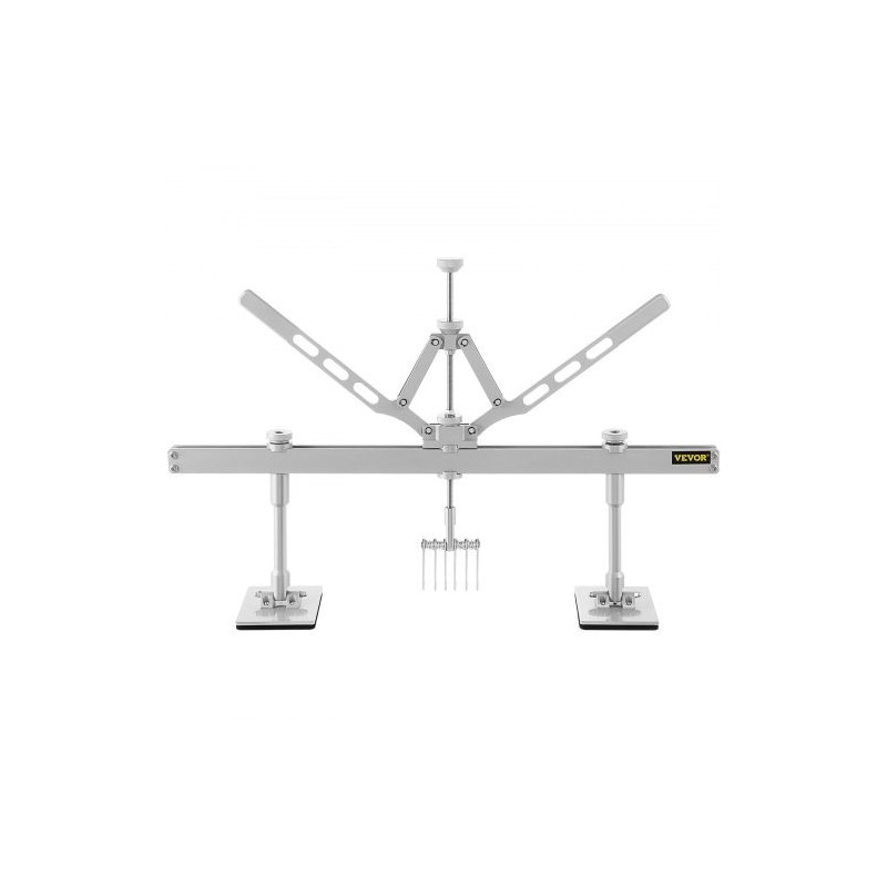 Lommonoitinvipu alumiiniseosta 110 cm kaksivartinen autokorin oikaisuun säädettävillä tukijaloilla