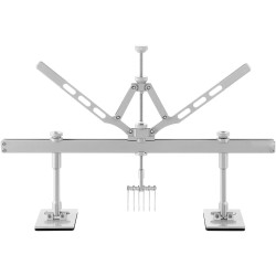 Peltivahinkojen oikaisuvipu alumiiniseos 75 cm säädettävä kääntötuki 6 koukkua