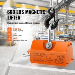 Pysyvä nostomagneetti N42 neodyymi ja teräs 300 kg nostokyky 2,5 turvakerroin