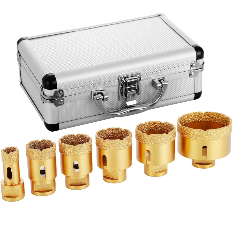 Timanttireikäsahasarja 6 osaa 20 35 40 45 50 68 millimetriä keraamisille laatoille