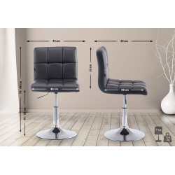 Tyylikäs nojatuoli keinonahkaverhoilulla ja korkeussäädöllä