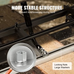 Kannettava sahalaitos galvanoidusta teräksestä laipan pituus 355-914 mm leikkauspaksuus 5-300 mm rakentajille