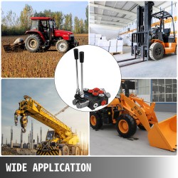 Hydraulinen suuntaventtiili kaksiosainen valurautarunko kaksitoiminen jousipalautus traktoreihin ja kuormaajiin