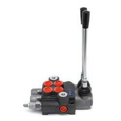 Hydraulinen suuntaventtiili kaksiosainen valurautarunko kaksitoiminen jousipalautus traktoreihin ja kuormaajiin