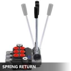 Hydraulinen suuntaventtiili valurautarunkoinen kolmikarainen 40 l/min kaksitoiminen traktoreihin