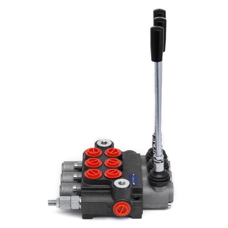 Hydraulinen suuntaventtiili valurautarunkoinen kolmikarainen 40 l/min kaksitoiminen traktoreihin