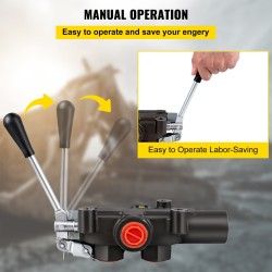 Hydraulinen suuntaventtiili 1-karainen valurautarunko 21 gpm 4300 PSI traktoreihin ja kuormaajiin