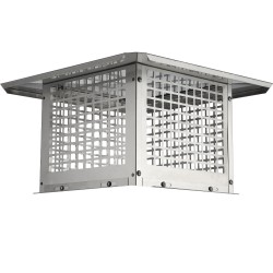 Savupiipun hattu 304 ruostumatonta terästä ulkokäyttöön useisiin hormeihin