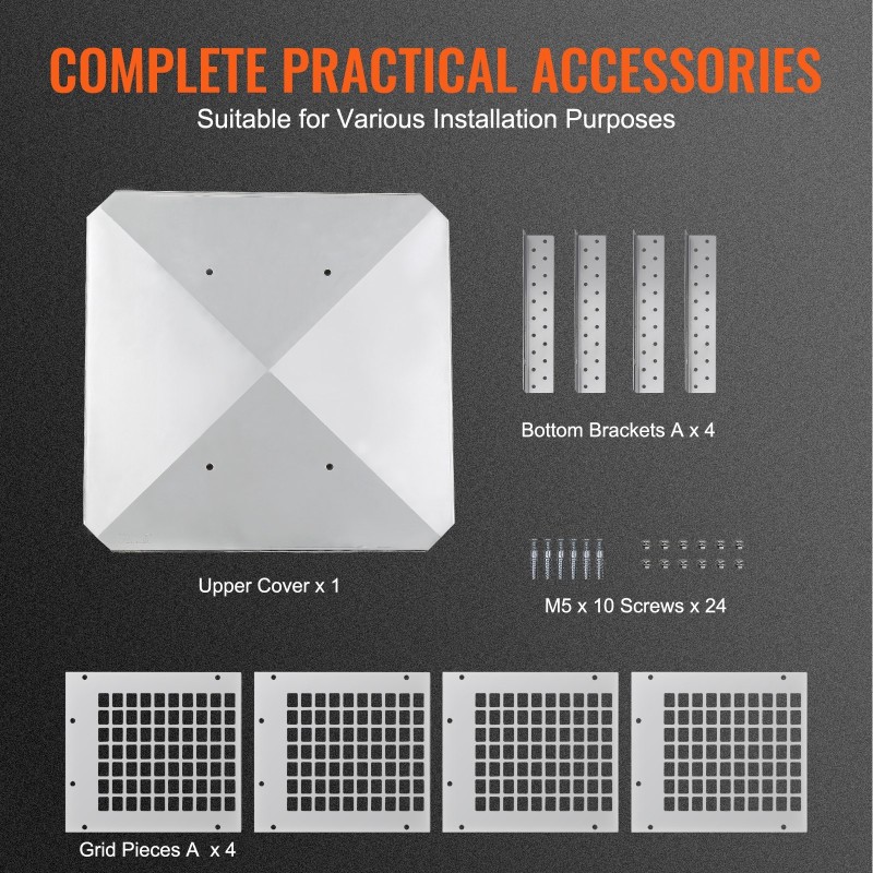 Savupiipun hattu 304 ruostumaton teräs 381x381x250 mm ulkokäyttöön