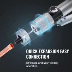 Hydraulinen putkenlaajennin 7 laajennuspäätä 3/8-1-1/8 tuumaa kuparille alumiinille messingille pehmeälle teräkselle