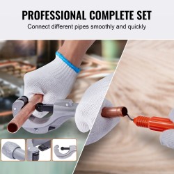 Hydraulinen putkenlaajennin 7 laajennuspäätä 3/8-1-1/8 tuumaa kuparille alumiinille messingille pehmeälle teräkselle