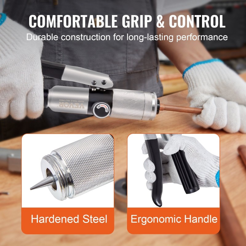 Hydraulinen putkenlaajennin 7 laajennuspäätä 3/8-1-1/8 tuumaa kuparille alumiinille messingille pehmeälle teräkselle