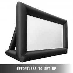 Puhallettava elokuvakangas 210D Oxford koko 4,11 x 2,05 m 16:9 ilman puhallinta