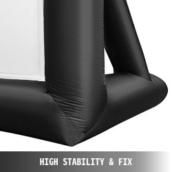 Puhallettava elokuvakangas 210D Oxford koko 4,11 x 2,05 m 16:9 ilman puhallinta