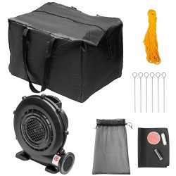 Täytettävä valkokangas ulkokäyttöön 6 m kuvasuhde 16:9 210D oxfordkangas 350W ilmapuhallin