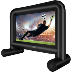 Ilmatäytteinen valkokangas Oxford-kangas 287 x 163 cm 16:9-kuvasuhde kantolaukulla ulkokäyttöön