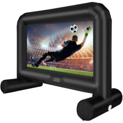 Ilmatäytteinen projektorivalkokangas 85-tuuman Oxford-kangas 160 asteen etu ja takaprojektio ilmapuhallin kuljetuspussi