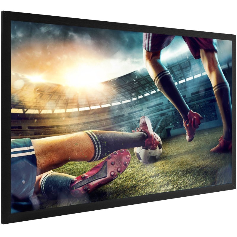 Projektorikangas 110 tuumaa PVC 16:9 kiinteärunkoinen alumiiniseosrunko samettireunus