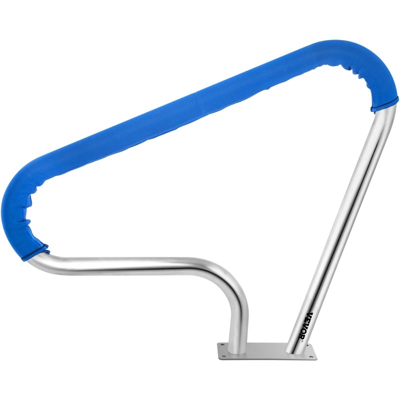 Allaskaide 304-ruostumattomasta teräksestä 98,9 x 81,3 cm 113 kg kantavuus sininen liukuestepehmuste