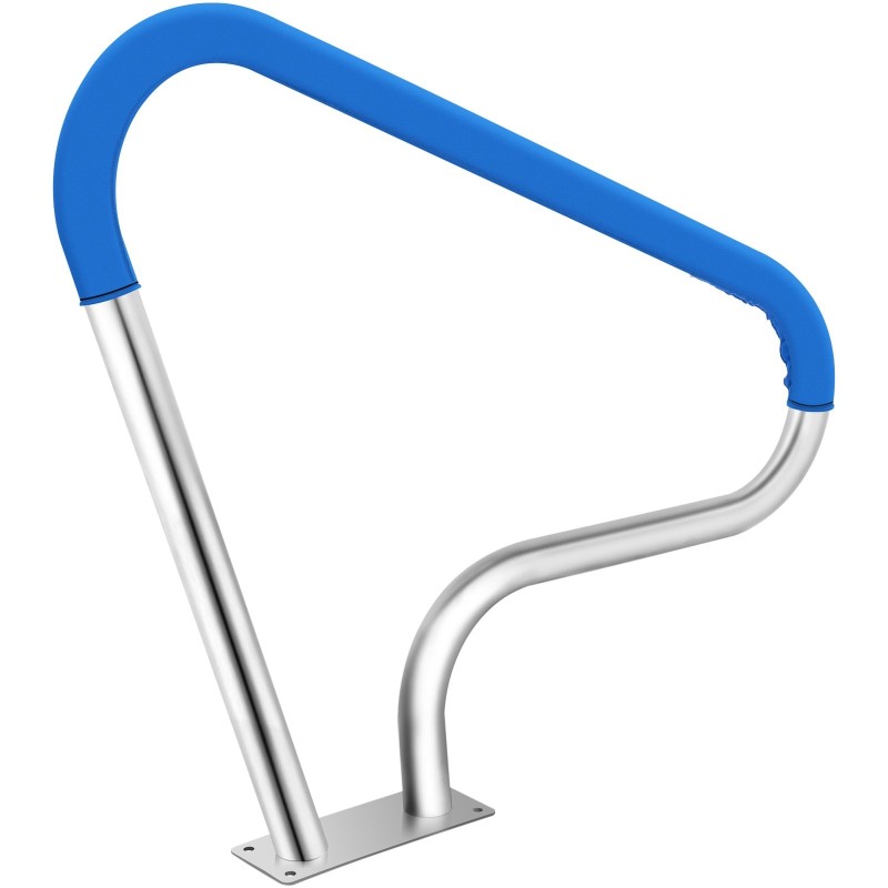 Allaskaide 304-ruostumattomasta teräksestä 98,9 x 81,3 cm 113 kg kantavuus sininen liukuestepehmuste