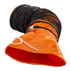 PVC joustokanava 7 6 m halkaisija 25 5 cm 10 tuumaa teolliseen ilmanvaihtoon