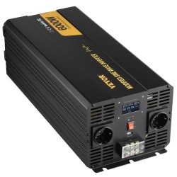 Muokatun siniaallon invertteri 6000W 12V–120V alumiinikuori LCD-näyttö autoon