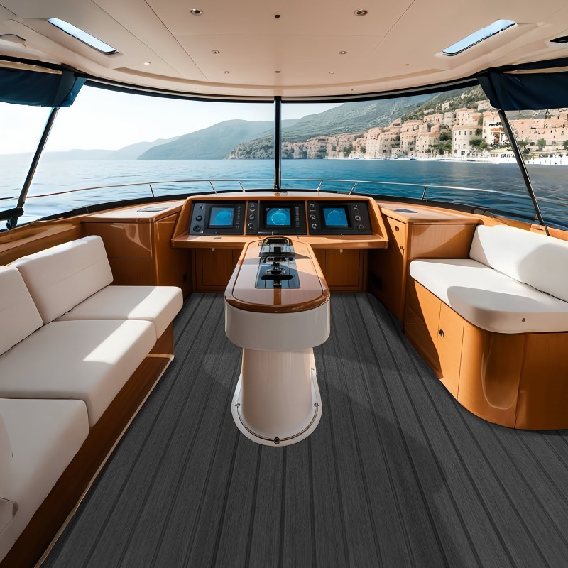 Venelattia EVA-vaahtomuovi 2400x450x6 mm itsekiinnittyvä liimapinta yksi rulla veneille