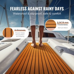 Venelattia EVA 240 x 90 cm 6 mm itsekiinnittyvä liukumaton veneisiin