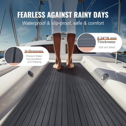 Venelattia EVA-vaahtomuovi 240 x 60 cm itsekiinnittyvä liukumaton 1 rulla