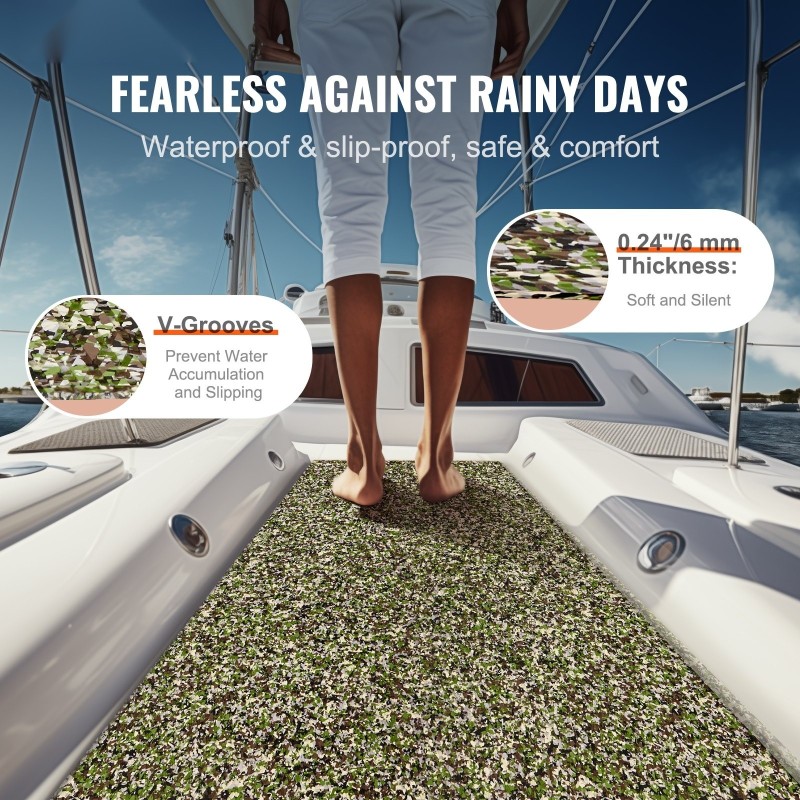 Venelattia EVA-vaahtoinen 2400 x 600 x 6 mm 2 rullaa 3M-taustaliimalla