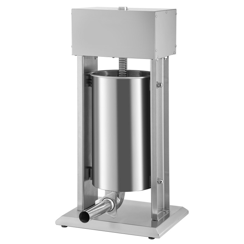 Sähkökäyttöinen pystymallinen makkarantäyttölaite 15 L ruostumaton teräs 260W 4 suutinta