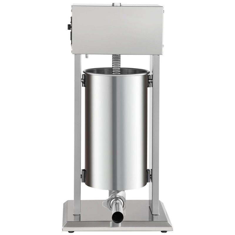 Sähkökäyttöinen pystymallinen makkarantäyttölaite 15 L ruostumaton teräs 260W 4 suutinta