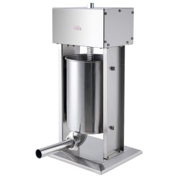 Sähköinen makkarantäyttökone 12 L 304 ruostumaton teräs portaaton nopeudensäätö jalkapoljin 5 täyttöputkea