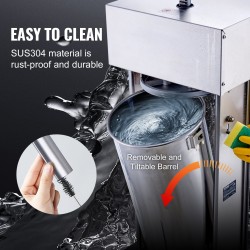 Sähköinen pysty makkararuisku 25 L 400W 304-ruostumatonta terästä ammattikäyttöön