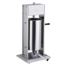 Manuaalinen makkarantäyttölaite pystymalli 15 litraa elintarvikekelpoinen ruostumaton teräs kaksinopeuksinen viisi