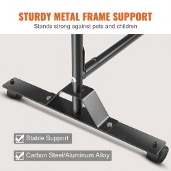 Tilanjakaja sisäkäyttöön 301x30x240,5 cm alumiiniseos ja hiiliteräsrunko polyesterikangas khaki pyörillä