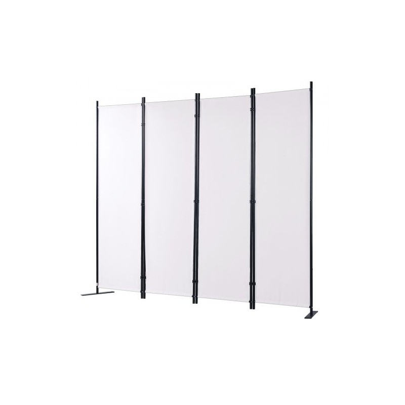 Tilanjakaja 4-paneelinen hiiliteräsrunko 180g polyesterikangas taitettava 224 cm leveä 171 cm korkea