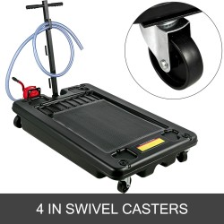 Matalaprofiilinen öljynkeräysastia polypropeenista 64 l 244 cm letku autoille ja kuorma-autoille