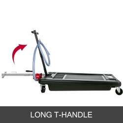 Matalaprofiilinen öljynkeräysastia polypropeenista 64 l 244 cm letku autoille ja kuorma-autoille