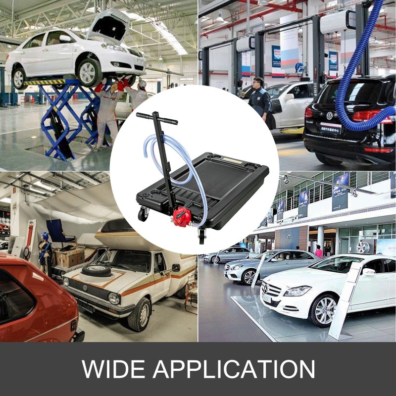 Matalaprofiilinen öljynkeräysastia polypropeenista 64 l 244 cm letku autoille ja kuorma-autoille