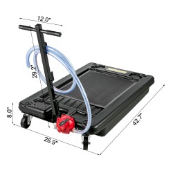 Matalaprofiilinen öljynkeräysastia polypropeenista 64 l 244 cm letku autoille ja kuorma-autoille