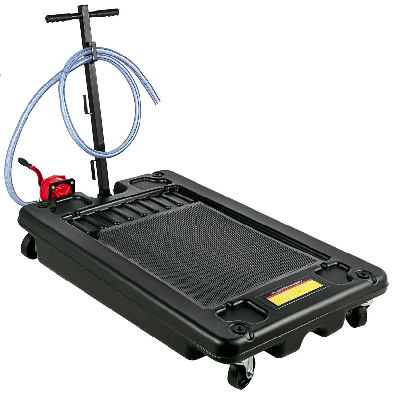 Matalaprofiilinen öljynkeräysastia polypropeenista 64 l 244 cm letku autoille ja kuorma-autoille