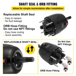 Hydraulinen ohjauspumppu perämoottoriveneisiin alumiiniseos etukiinnitteinen enintään 300 hv HH5271-3