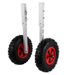 Peräpeiliin asennettava veneen kuljetuspyöräsarja 12 tuuman ilmakumirenkailla alumiiniseosvarret 4 pikalukitustappia 272 kg