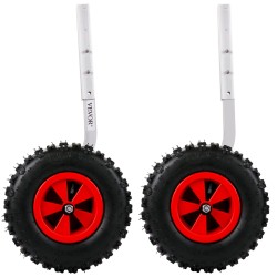 Veneen kuljetuspyöräsarja alumiinivarret 30 5 senttimetriä kumipyörät 227 kilogramman kantavuus 4 pikalukitustappia