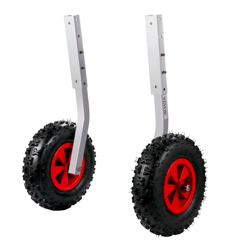 Veneen kuljetuspyöräsarja alumiinivarret 30,5 senttimetriä kumipyörät 227 kilogramman kantavuus 4 pikalukitustappia